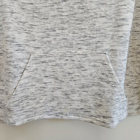 J. Jill Waffle Top Size XSP Gray Kangaroo Pocket Cotton Blend (Petite) - Picture 3 of 8